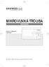 MIKROVLNNÁ TROUBA KOR-8A4R. NÁVOD K OBSLUZE & KUCHAÿKA. P ed instalací a nastavováním trouby se prosím seznamte s tímto návodem.