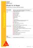 Technický list Sikadur -31 CF Rapid Popis výrobku Použití    Construction Vlastnosti / výhody     Testy Zkušební zprávy