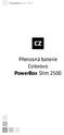 PowerBox Slim 2500. Přenosná baterie Colorovo