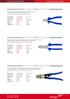 Pressing tools for wire end sleeves. Ruční lisovací nářadí pro dutinky. Tel.: +420 517 444 490 Fax: +420 517 444 493