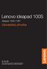 Lenovo ideapad 100S. Uživatelská příručka. ideapad 100S-11IBY