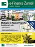 e-finance Žurnál Dluhopisy e-finance Property Investice na 3 roky reality, finance  Číslo 9/10 Září/Říjen 2016