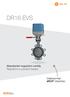 DR16 EVS. Standardní regulační ventily Regulační a uzavírací klapka