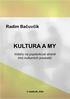 Radim Bačuvčík: Kultura a my 3. Radim Bačuvčík KULTURA A MY. Vztahy na poptávkové straně trhů kulturních produktů