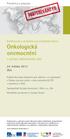PODPOROVÁNO EU. Pozvánka a program. Konference a semináře pro nelékařské obory Onkologická onemocnění. z pohledu ošetřovatelské péče