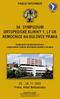 34. SYMPOZIUM ORTOPEDICKÉ KLINIKY 1. LF UK NEMOCNICE NA BULOVCE PRAHA