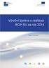Výroční zpráva o realizaci ROP SV za rok 2014