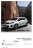 PEUGEOT 108 CENNÍK, VÝBAVA A TECHNICKÉ CHARAKTERISTIKY