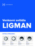 LIGMAN. Venkovní svítidla SVÍTIDLA PŘISAZENÁ. SANDY 1 LED, 20 W, 635 lm Ø SANDY 2 LED, 20 W, 810 lm Ø