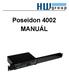 Poseidon 4002 MANUÁL