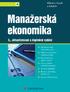 Manažerská ekonomika 5., aktualizované a doplnìné vydání