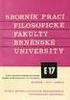 SBORNÍK PRACÍ FILOZOFICKÉ FAKULTY BRNĚNSKÉ UNIVERZITY STUDIA MINORA FACULTATIS PHILOSOPHICAE UNIVERSITATIS BRUNENSIS C 50, 2003 KAREL MARÁZ