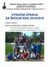 VYROCNI ZPRAVA ZA SKOLNI ROK 2015/2016