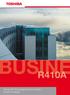 USINE R410A. Toshiba VRF Technologie Systémy Toshiba komerční instalace