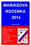 MARIÁŠOVÁ ROČENKA 2014