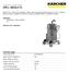 Vysavač na vysávání tekutin IVR-L 100/24-2 Tc. Vybavení: Příslušenství v objemu dodávky No. Technické údaje