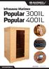 Infrasauna Marimex Popular 3001 L Popular 4001 L