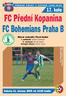 17. kolo FC Pfiední Kopanina FC Bohemians Praha B