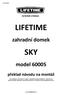 LIFETIME. zahradní domek SKY. model překlad návodu na montáž