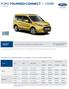 FORD TOURNEO CONNECT I CENÍK 5-7místný vůz