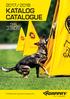2017/ 2018 KATALOG CATALOGUE. Professional dog sport equipment. No. 1 in the world