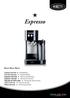 Espresso B400-B401-B402