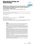 Reproductive Biology and Endocrinology