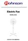 Electric Fan MODEL:R-824 INSTRUCTION MANUAL