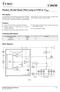 U2043B. Flasher, 30-m Shunt, Pilot Lamp to GND or V Batt. Description. Features. Ordering Information. Block Diagram