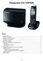 Panasonic KX-TGP500. Obsah