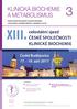 KLINICKÁ BIOCHEMIE A METABOLISMUS