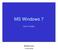 MS Windows 7. Milan Myšák. Příručka ke kurzu. Milan Myšák