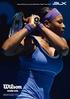 Serena Williams a jej nová raketa Wilson Blade TM Team BLX