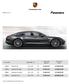 Panamera. Cena v EUR bez DPH. Cena v EUR s DPH. Výkon kw / PS. Kód modelu. Panamera 4S. 97ADD1 Panamera 4S Diesel 310 / 422