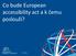 Co bude European accessibility act a k če u poslouží?