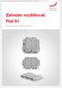 Designové radiátory Komfortní větrání Stropní systémy pro vytápění a chlazení Zařízení pro čištění vzduchu Zehnder rozdělovač Flat 51