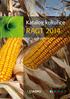 Katalog kukuřice RAGT 2014