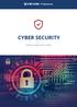 CYBER SECURITY. Ochrana zdrojů, dat a služeb.