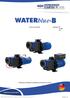 WATERblue-B B-PM B-C. Potažená cirkulační čerpadla na bazénovou vodu. Originální provozní návod A-WB 01 CZ