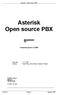 Asterisk Open source PBX