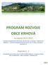 PROGRAM ROZVOJE OBCE KRHOVÁ