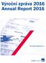 Výroční zpráva 2016 Annual Report 2016