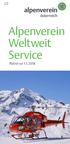 Alpenverein Weltweit Service. Platné od