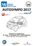 AUTOSYMPO 2017 Kolokvium a konference 31. října - 2. listopadu 2017, Hotel Academic