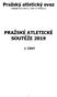 Pražský atletický svaz Zátopkova 100/2, Praha 6 PRAŽSKÉ ATLETICKÉ SOUTĚŽE 2019 I. ČÁST