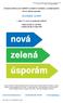 Závazné pokyny pro žadatele a příjemce podpory z podprogramu Nová zelená úsporám RODINNÉ DOMY. v rámci 3. výzvy k podávání žádostí