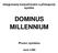 Integrovaný bezpečnostní a přístupový systém DOMINUS MILLENNIUM Provoz systému verze 3.980