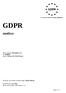 GDPR. analýza. Název subjektu: Renospond s.r.o. IČ: Adresa: Zderaz 119, Proseč. Pověřenec pro ochranu osobních údajů: Sabina Shorná