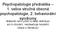 Psychopatologie přednáška 1. velice stručná obecná psychopatologie, 2. behaviorální syndromy