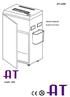 AT-120C. model 120C NÁVOD K OBSLUZE SKARTOVACÍ STROJ